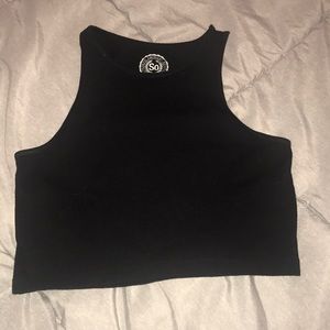 High neck crop top